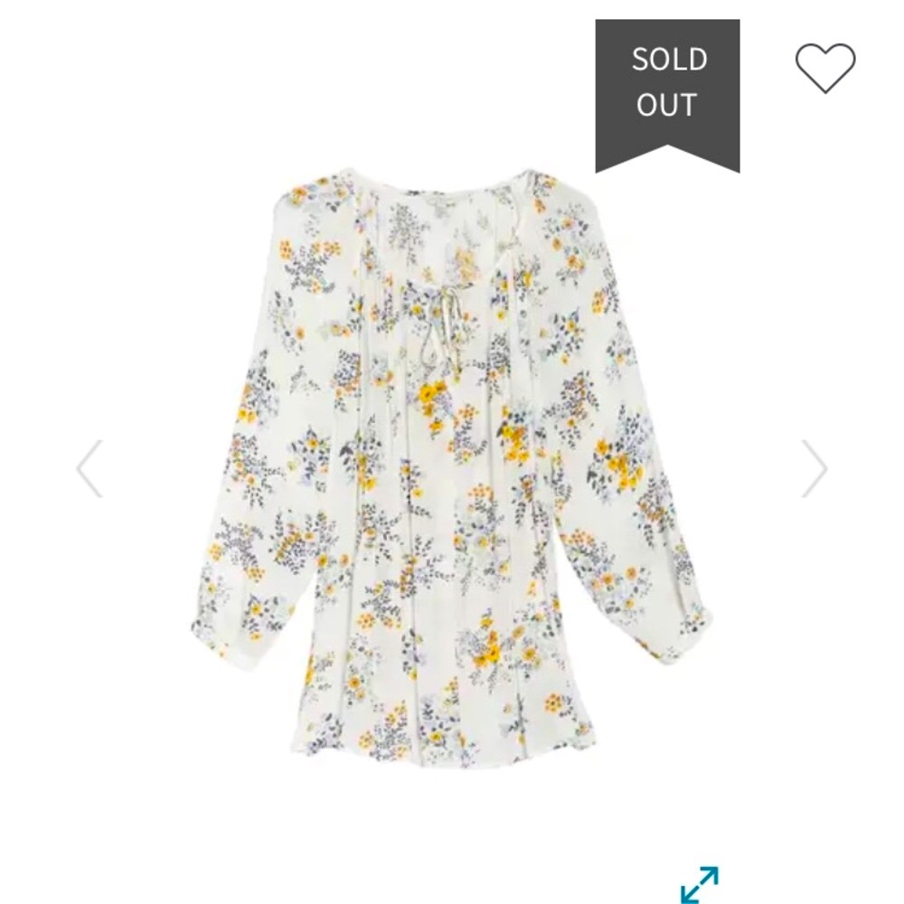 Lucky Brand
Floral Keyhole Raglan Sleeve Blouse